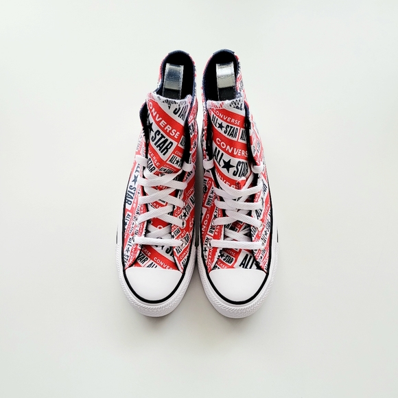 Converse Chuck Taylor All Star Hi Red White Blue Women's 5 - Picture 3 of 6